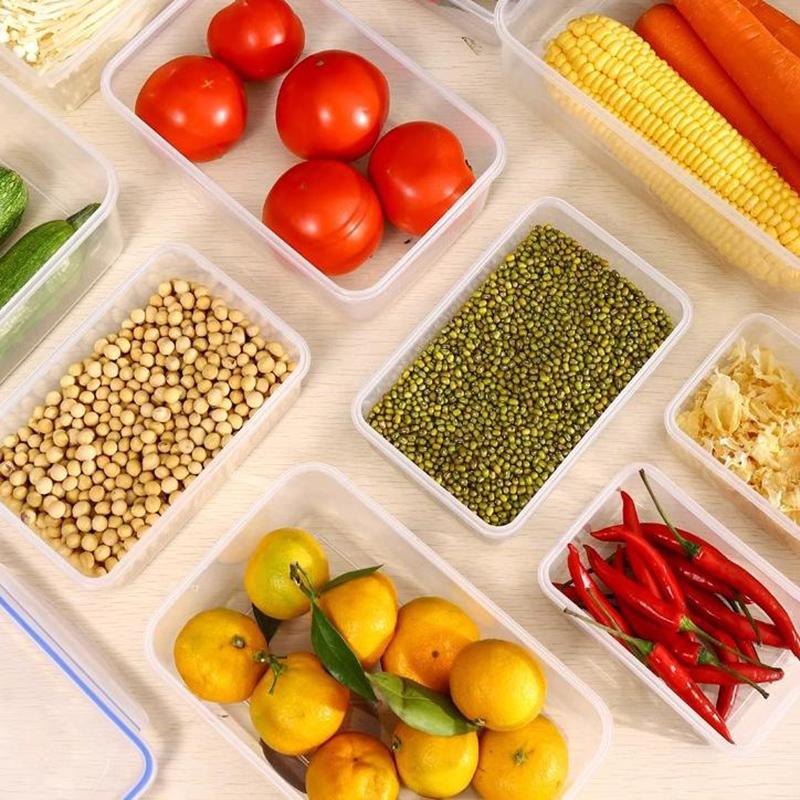 550/1000/1500/2500 мл Контейнер для хранения продуктов в холодильнике с пластиковой крышкой Контейнер для сохранения свежести продуктов Ланч-бокс для пикника