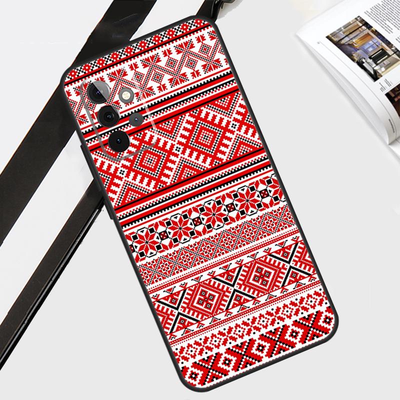 Чехол с украинским вышитым узором для Samsung Galaxy A12 A22 A32 A52 A56 A36 A26 A16 A06 A54 A34 A14 A13 A53 A15 A35 A55