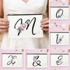 Black Alphabet Flowers A-Z Women Makeup Bag Print Cosmetic Pouch Travel Organizer Ladies Fashion Shopping Lipstick Canvas Bags