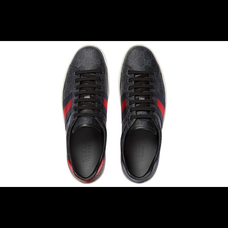 Gucci Ace Gg Supreme 'Черно-серый' 429445 96G50 1130