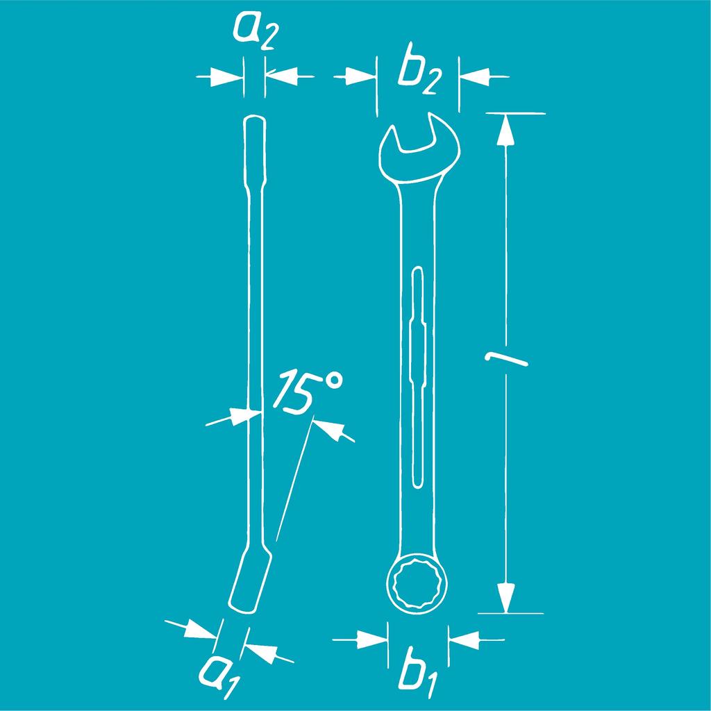 HAZET Комбинированная хромированная головка Двойной шестигранник Внешний 10 мм Плоская HAZET Двойной T-профиль Единица Импортировано из Гаечный ключ, Плакированный, Угол 15°, Диаметр, Ширина,