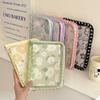 A6 Wide Diary Flower Pattern Dakku Photo Album Zipper Binder Without Insert, Yellow, 1 Piece