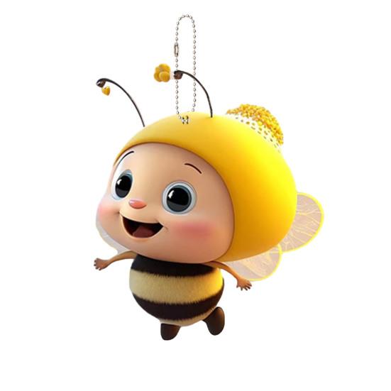 Декоративная подвеска в виде пчелы, акриловое подвесное украшение, очаровательный внешний вид, яркий цвет, легкая подвеска в виде рождественской елки