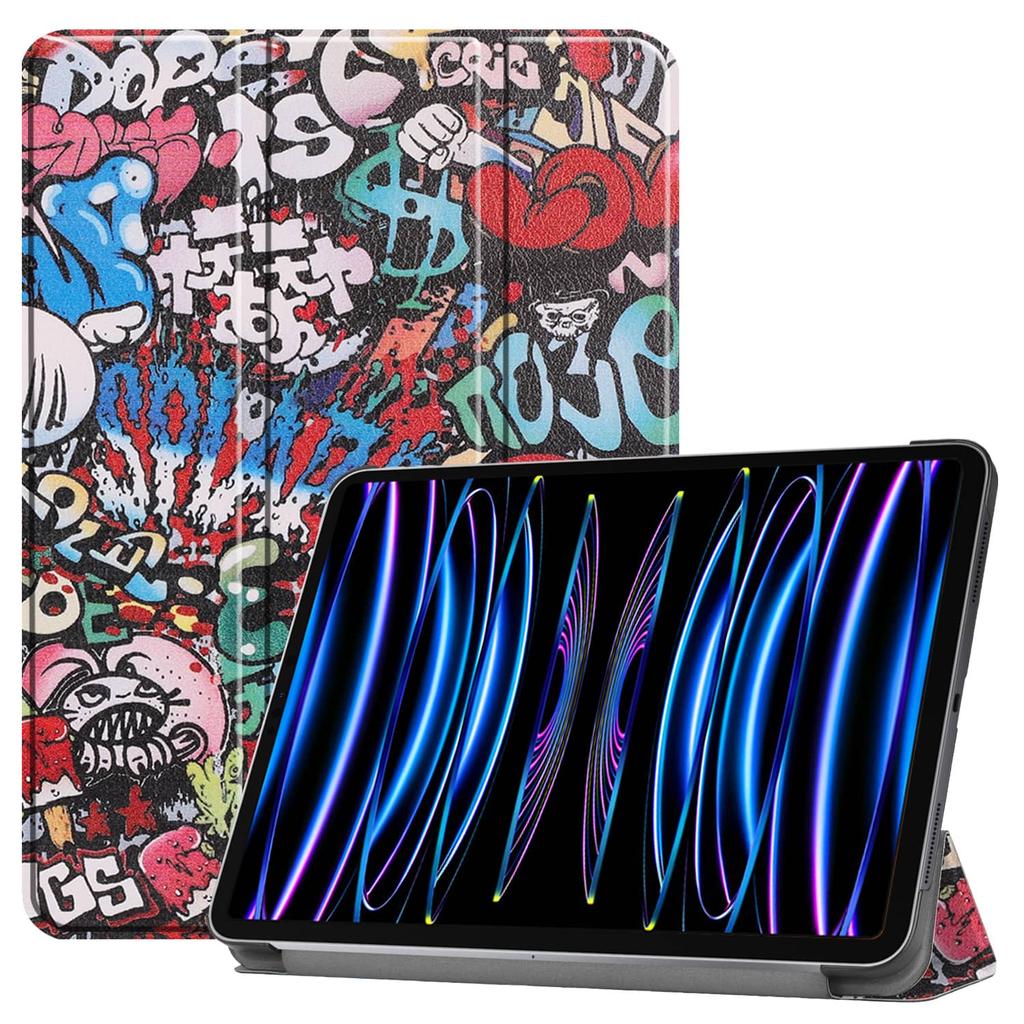 Чехол для iPad Pro 11'' 2018 2020 2021 2022 со [Складной подставкой + Автопробуждение/Сон], Цветной Премиальный Чехол из PU Кожи Ударопрочный