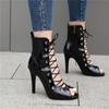 Women's High-heeled Cool Boots Spring and Summer New Sexy Large-size Fish Mouth Sandals Stiletto Sandals