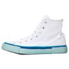 Chuck Taylor All Star Color Block Anti-slip Wear-resistant High-top Canvas Shoes Women's Off-white Blue