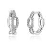100% Natural South African Diamonds with 925 Sterling Silver Stylish Women's Earrings Gift Light Luxury Fine Jewelry