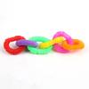 5Pcs Colorful Telescopic Tube Toy Stress Relief Free Transformation Decompression Stretchable Tube Sensory Fidget Toy Kids Adults Gift
