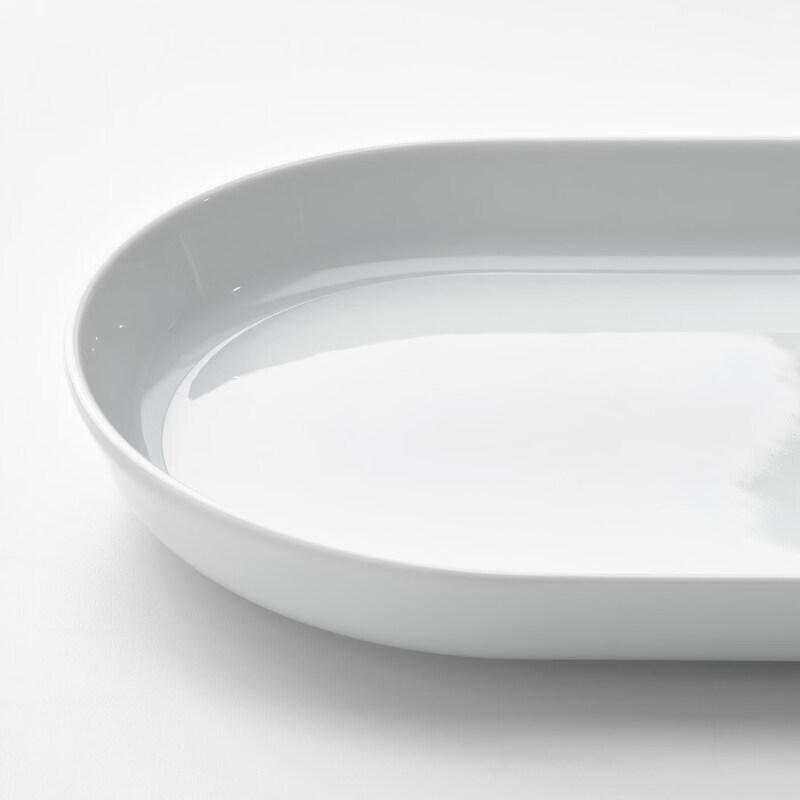 IKEA 365+ White Ceramic Serving Plate