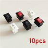 Push Button Switch 10x15mm SPST 2Pin 3A 250V KCD11 Snap-in on/Off Rocker Switch 10MM*15MM Black Red and White