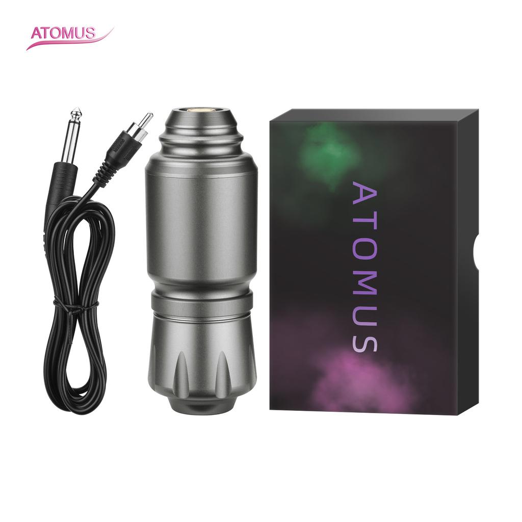 ATOMUS Роторная ручка для татуировки из алюминиевого сплава, комплект шнура питания для татуировки, шейдерный лайнер, двигатель для