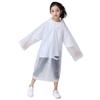 Children Raincoat Convenient Portable Drawstring Design Rainproof Long Kids Hooded Poncho Outdoor Supply