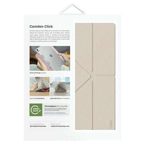 UNIQ Camden Click iPad Air 13" M2 2024 / M3 2025 / M4 2026 case beige/ivory