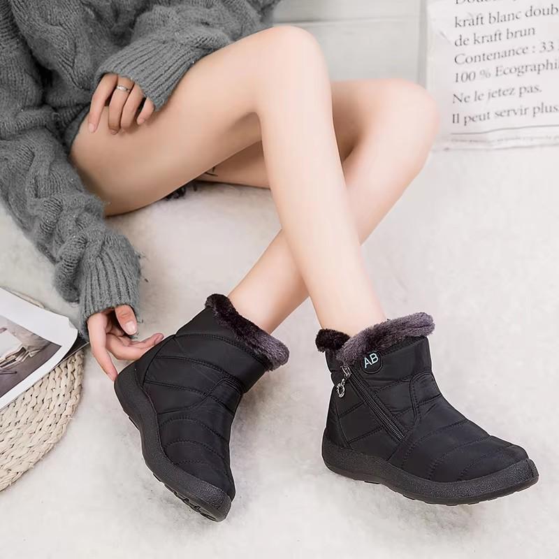 Women Boots Winter Boots For Women Shoes Keep Warm Snow Boots Walking Female Zipper Botines Winter Botas Mujer Size 36-42