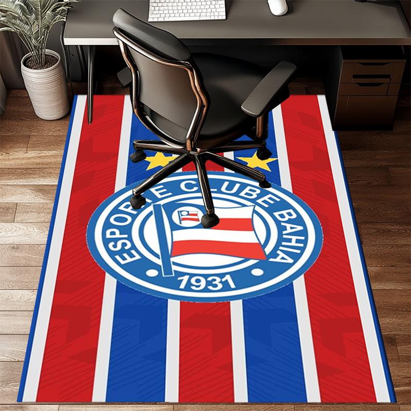 Ba-hia Sports Club Emblem Printed Office Carpet Chair Cushion Entryway Rug, Rugs for Living Room, Bedroom Christmas gifts