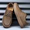 Мужские дырчатые туфли новая летняя трендовая марка универсальные кожаные туфли на толстой подошве мужские полые повседневные спортивные трендовые туфли