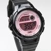 Casio LWS-1200H Sports Watch 60 Lap Memory Waterproof Lightweight Black Pink