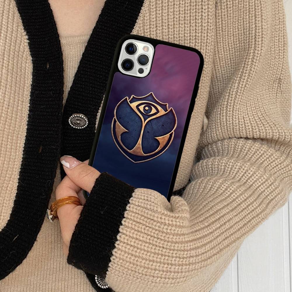 T-Tomorrowlands Music Logo For IPhone 17 16 15 14 13 12 11 Pro Max Plus Mini PC+TPU Back Phone Cover