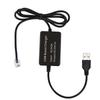 Кабель USB на RJ11, USB на RJ11/DC55x21, Кабель питания для радар-детектора, USB-штекер для подключения к автомобильному зарядному устройству, Для большинства радар-детекторов
