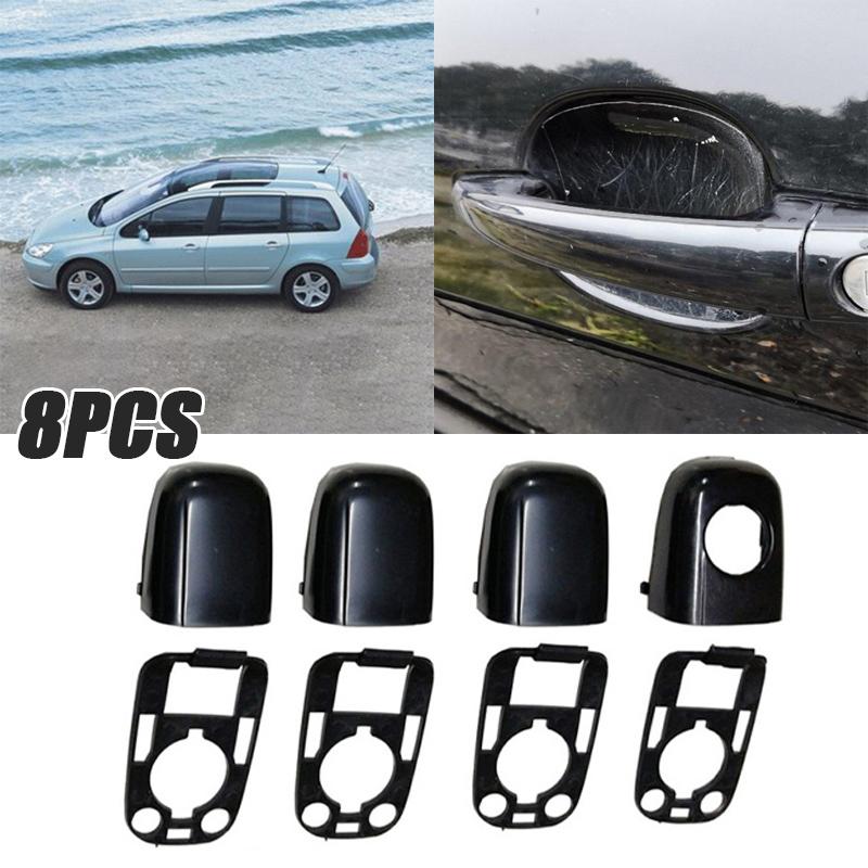 8 шт., крышка дверной ручки из АБС-пластика для Peugeot 307, дверная ручка Citroen C2 C3