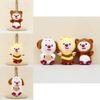 Adorable Plush Beaver Keychain Cute Short Plush Animal Bag Charm 12cm Stuffed Toy