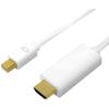 Câble Mini DisplayPort - LogiLink - HDMI - 4K - 1,0 M - Blanc