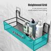 Shower Caddy Bathroom Shelf Organizer Wall Mounted Bathroom Shelf No Drilling Adhesive Shower Storage Basket Storage Rack for Toilet Dorm Kitchen