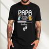 Папа 2026 Веселый Будущий Папа Любитель Пива Хлопковая Футболка с Принтом Узор Высококачественная Мужская Футболка с Коротким Рукавом Мужской Топ