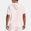 Under Armour Rival Signature Sports Casual Short Sleeve Hoodie Men Hoodies White 1366365-112