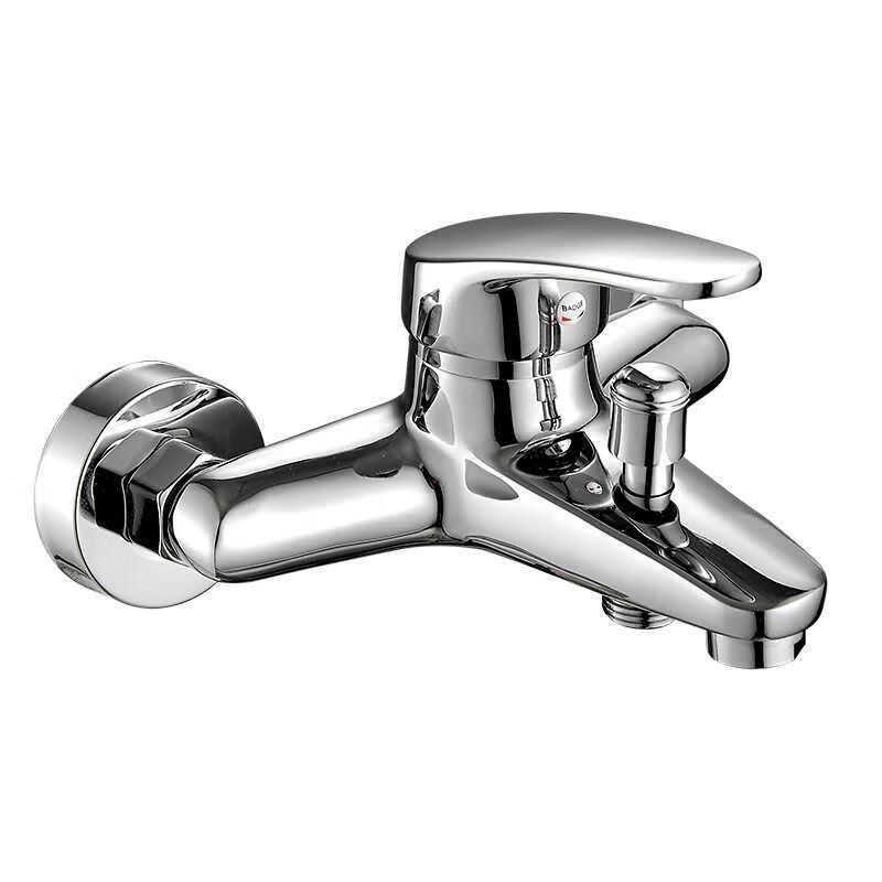 HANDUNYOU All-Copper Shower Mixer Faucet with Lift Rod Set