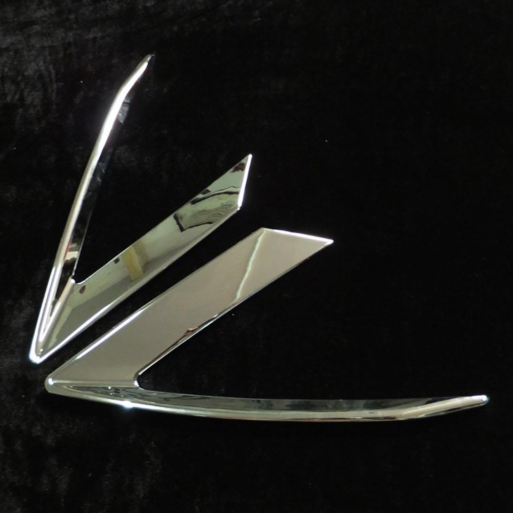 2 шт. Хромированные накладки на брови передних фар подходят для Cadillac XT5 2016-2023