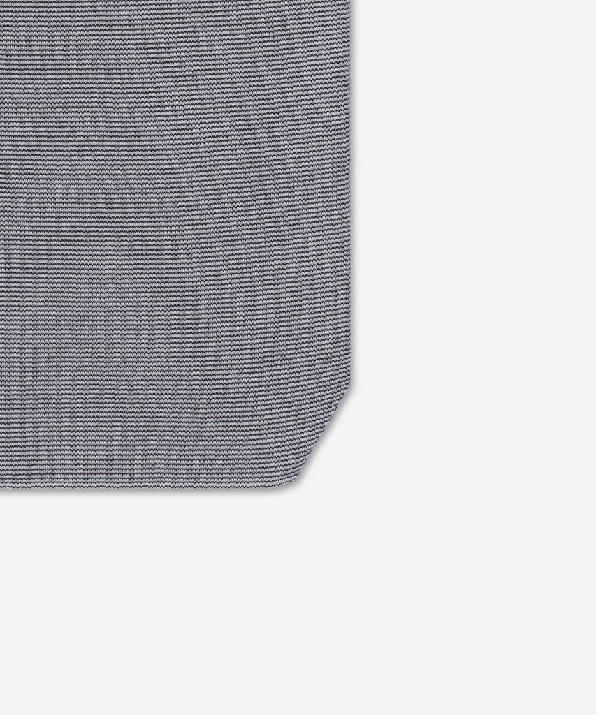 Batoneo 32G Smooth Knit Short Sleeve Polo Shirt - Ivory:Black / Bnse004Ivoryblack