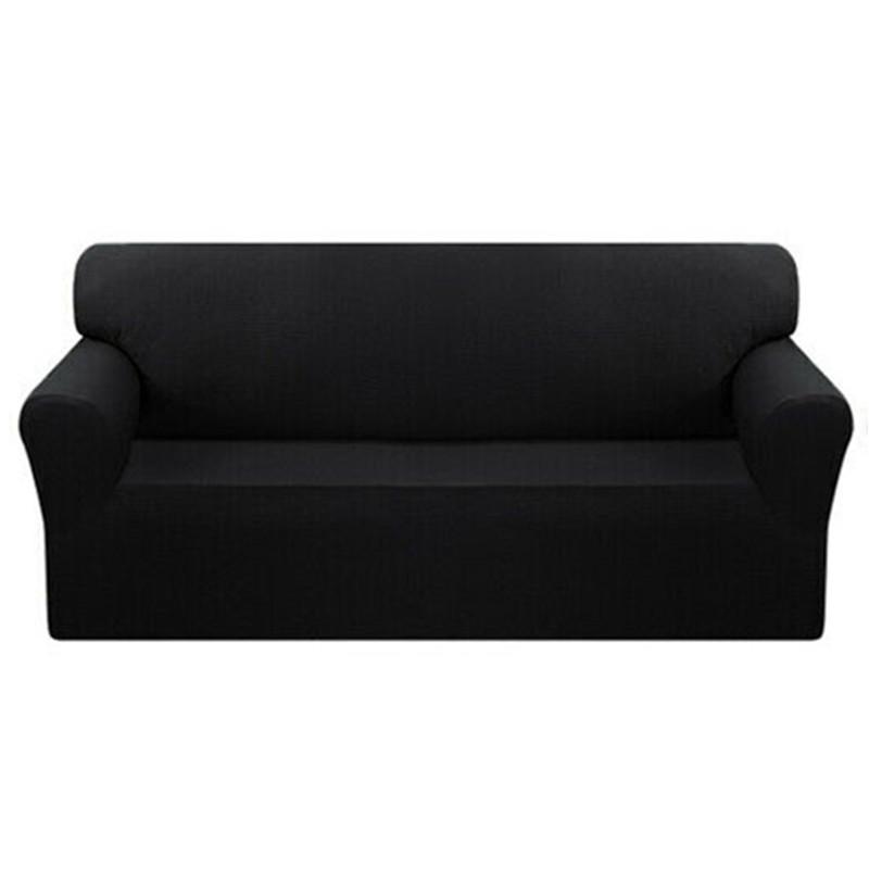 Эластичный чехол для дивана, сплошной цвет, универсальный противоскользящий чехол для дивана, простой четырехсезонный универсальный чехол для дивана с подлокотником