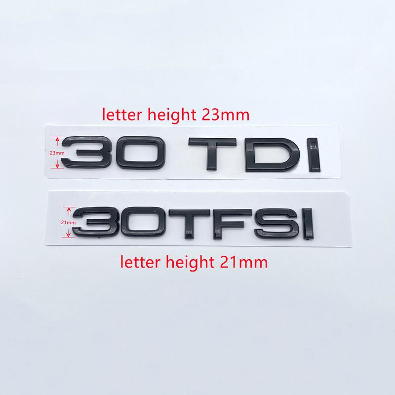2026 Original 3D Sticker 30 35 40 45 50 TFSI Logo Car Tail Emblem Badge Trunk Decal For 4YGYE A3 A4 A5 A6 A7 A8 Q2 Q3 Q5 Q7 Q8 A1 S3