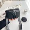 Элегантная женская поясная сумка, усыпанная стразами, из ПУ-кожи, сумка через плечо с широким ремнем, модная сумка на плечо, женский клатч