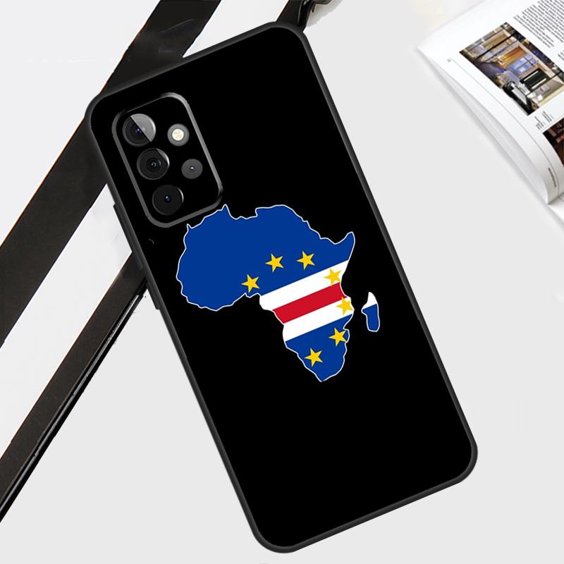 Cape Verde Flag Coat of Arms Case For Samsung Galaxy A06 A56 A36 A26 A16 A54 A34 A14 A12 A22 A32 A52 A13 A53 A15 A35 A55