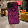 Роскошный модный бархатный мягкий силиконовый чехол с сердечком для iPhone 15 14 13 12 11 Pro Max противоударный чехол