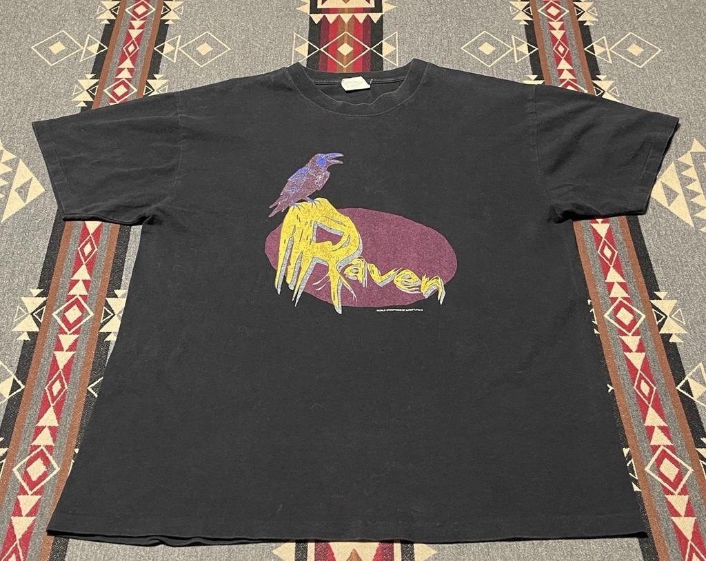 Raven WCW Wrestling Shirt Vtg 90s XL Quote The Raven Nevermore