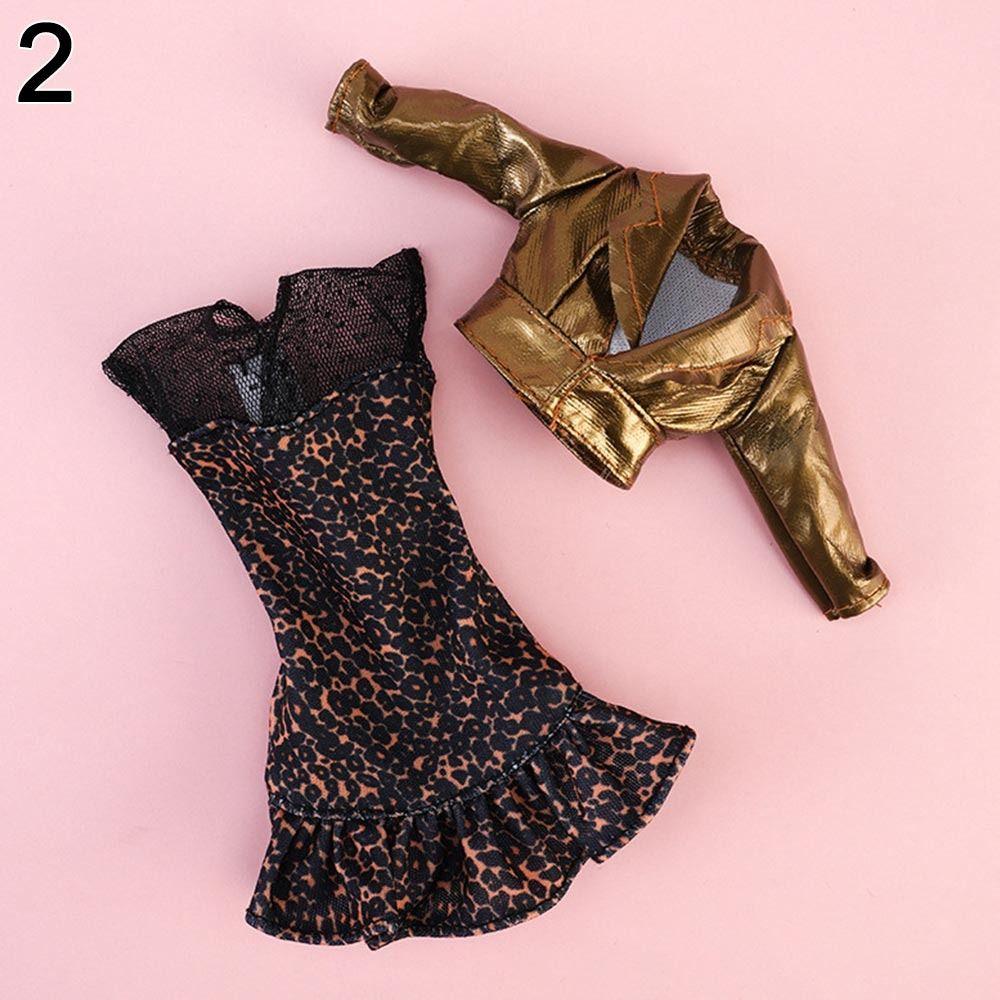 1 Set 30cm DIY Doll Accessories Dolls Skirt Girl Clothes Casual Wear Plush Coat