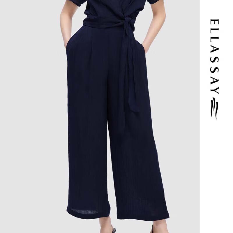ELLASSAY Women's Loose Wide-Leg Pants