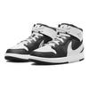 Jordan Air Jordan 1 Slip Resistant Abrasion Resistant Mid top Children's Basketball Shoes Black FQ1281-001