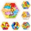 Wooden 3d Puzzle For Kids With Animal Shapes To Develop Handson Skills And Creativity