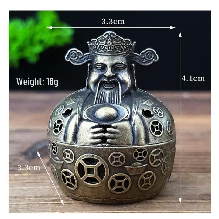 Copper Alloy Hanging Incense Burner - Indoor Aromatherapy Ornament for Agarwood Sticks