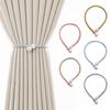 2Pcs/Set Faux Pearl Curtain Tieback Elegant Modern Punch Free Adjustable Curtain Holderback Holder Living Room Bedroom Decor Home Supplies