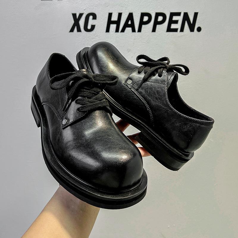 Винтажные туфли дерби мужские туфли с низким верхом туфли Martin Tide инструментальные туфли британский стиль кексовая платформа повседневные туфли 44332-A