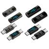 Адаптер USB C на Type C 140 Вт Быстрая зарядка и передача данных Адаптер Type C Светодиодный дисплей Для нескольких электронных устройств