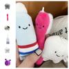 Soft Care for Teeth Pendant Plush Stuffed Teeth Plush Keychain Fashion Backpack Decor