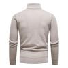 Men's Autumn And Winter Casual  Knitted Solid Color Decorative Pattern Sweater