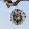Wolf Wind Spinner – Nature’s Dance Metal Garden Art, Weather-Resistant Outdoor Decor for Patio, Lawn & Yard