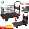 Shunhe Foldable Flatbed Hand Truck with Fence